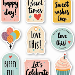 Labels & Tags - Stickers Sheet v12